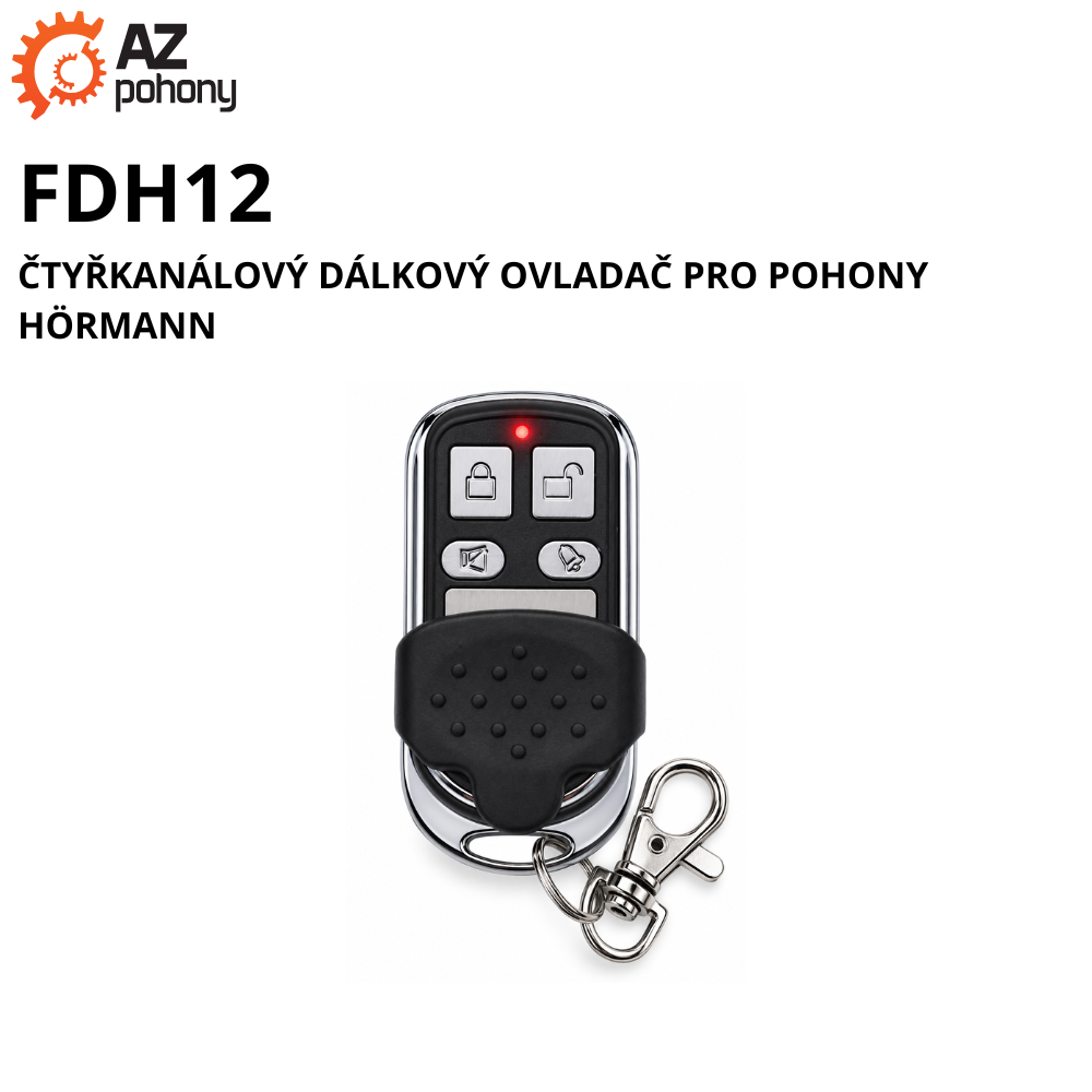 FDH12 - čtyřkanálový dálkový ovladač pro pohony Hörmann