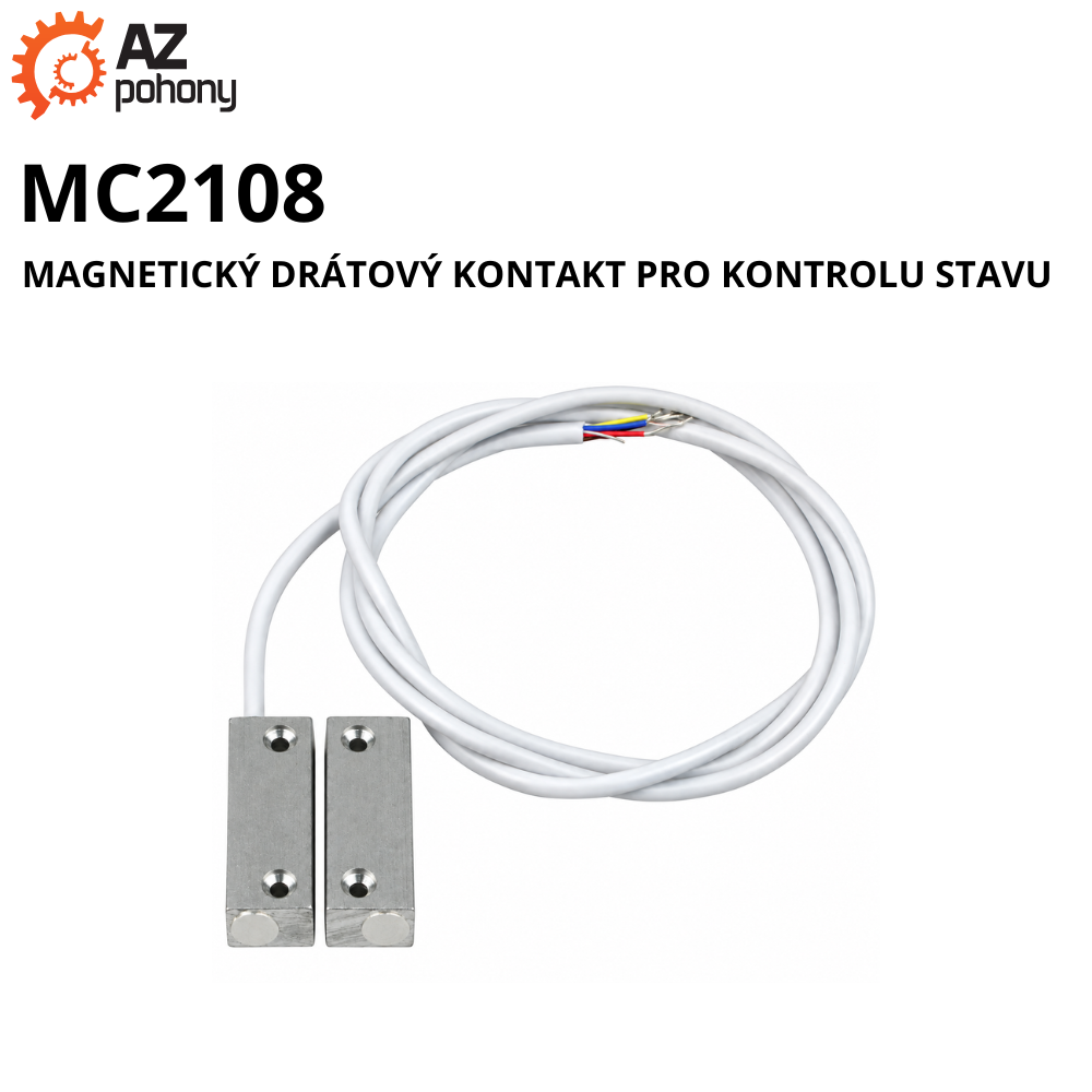 MC2108 - magnetický drátový kontakt pro kontrolu stavu