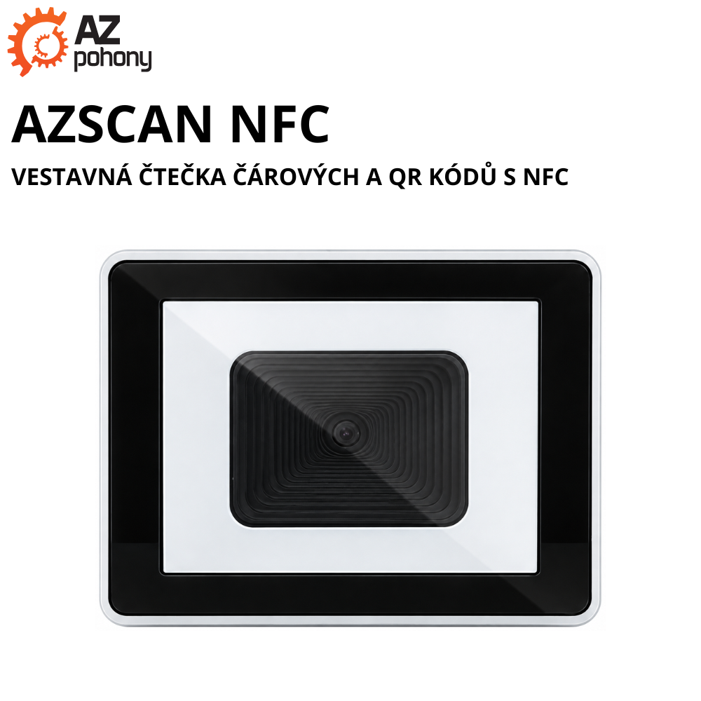 AZSCAN NFC - vestavná čtečka čárových a QR kódů s NFC