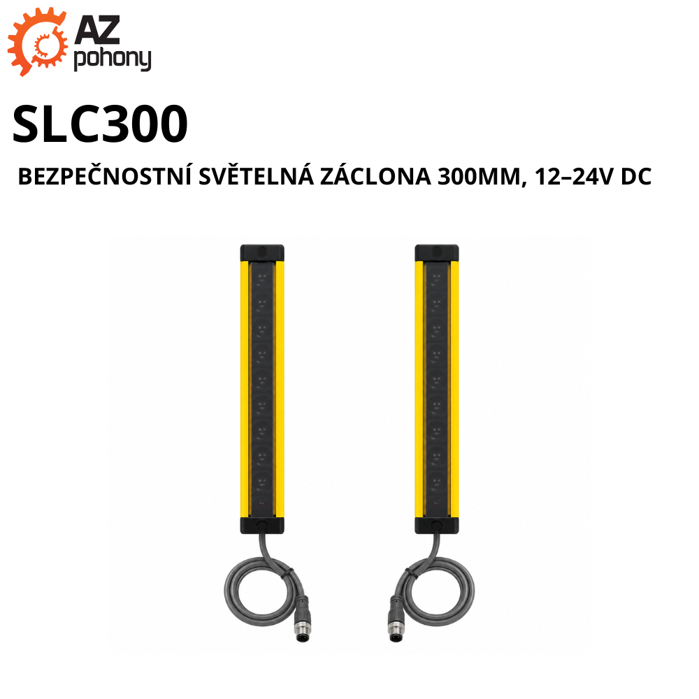 SLC300 -  bezpečnostní světelná záclona 300mm, 12–24V DC