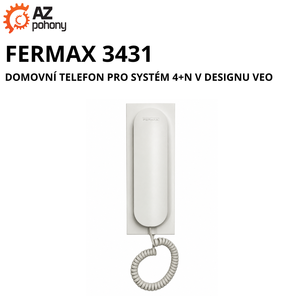 FERMAX 3431 - domovní telefon PRO systém 4+N v designu VEO