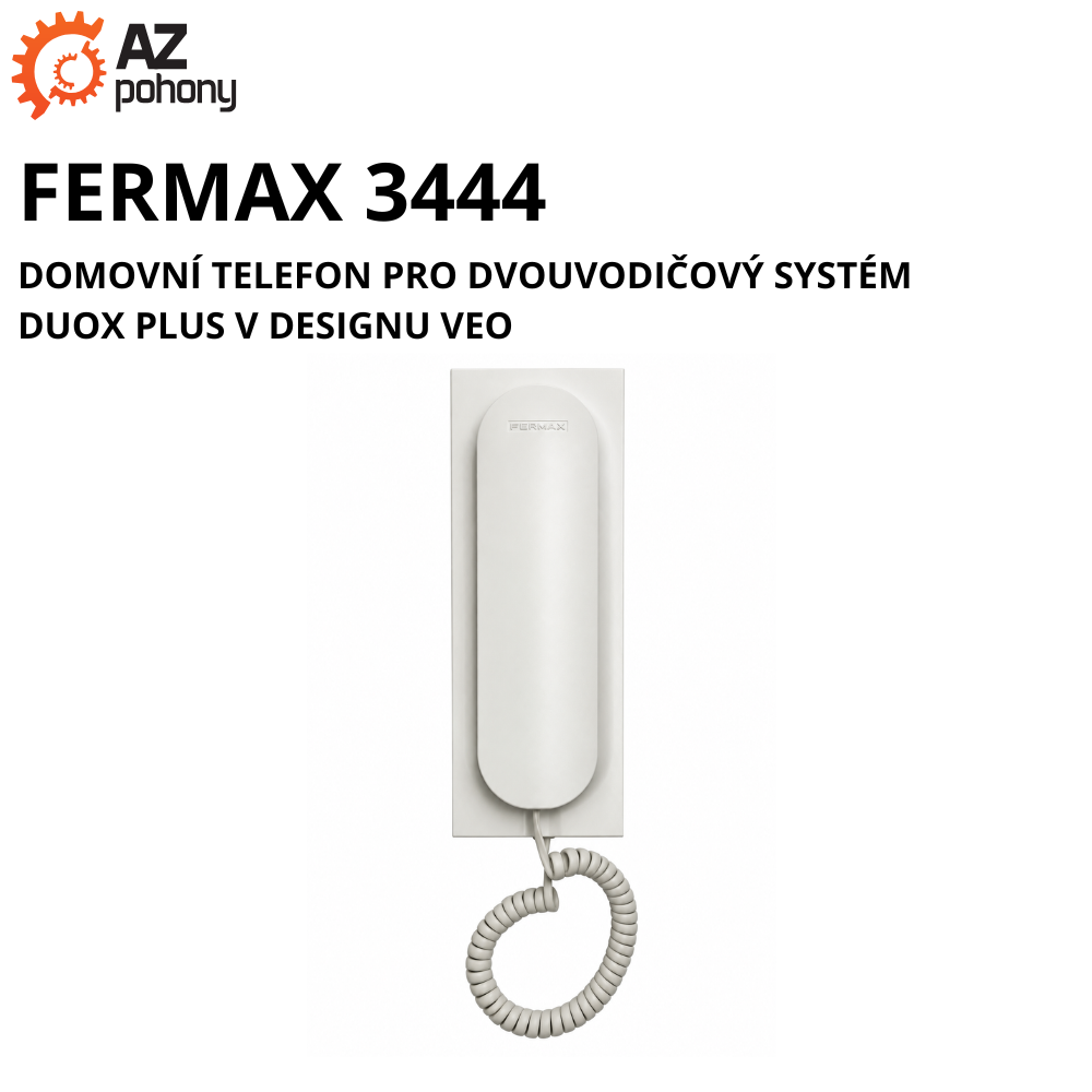 FERMAX 3444 - domovní telefon pro dvouvodičový systém DUOX PLUS v designu VEO