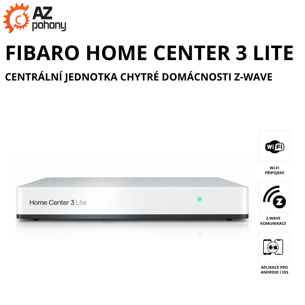 FIBARO HOME CENTER 3 LITE – centrální jednotka chytré domácnosti Z-Wave
