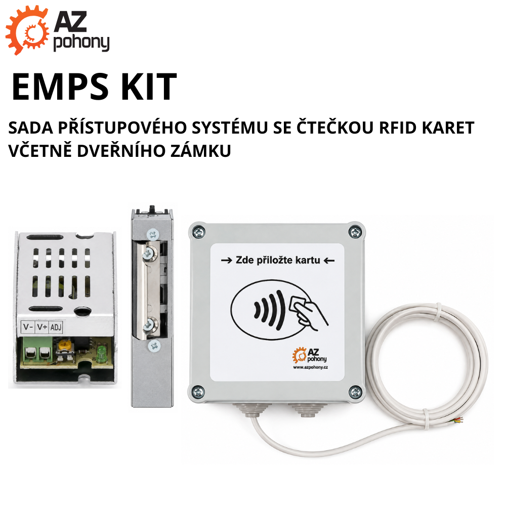 EMPS KIT - přístupový systém se čtečkou včetně dveřního zámku