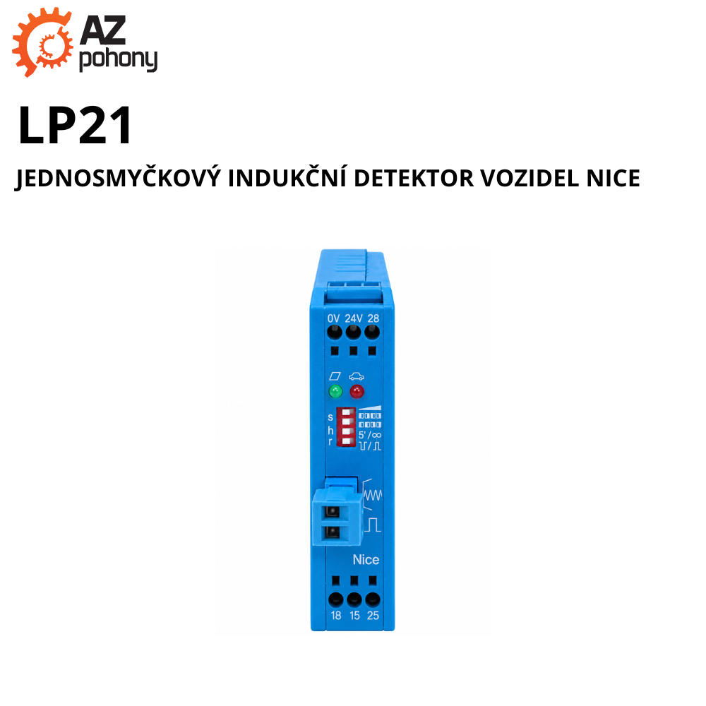 LP21 - jednosmyčkový indukční detektor vozidel Nice