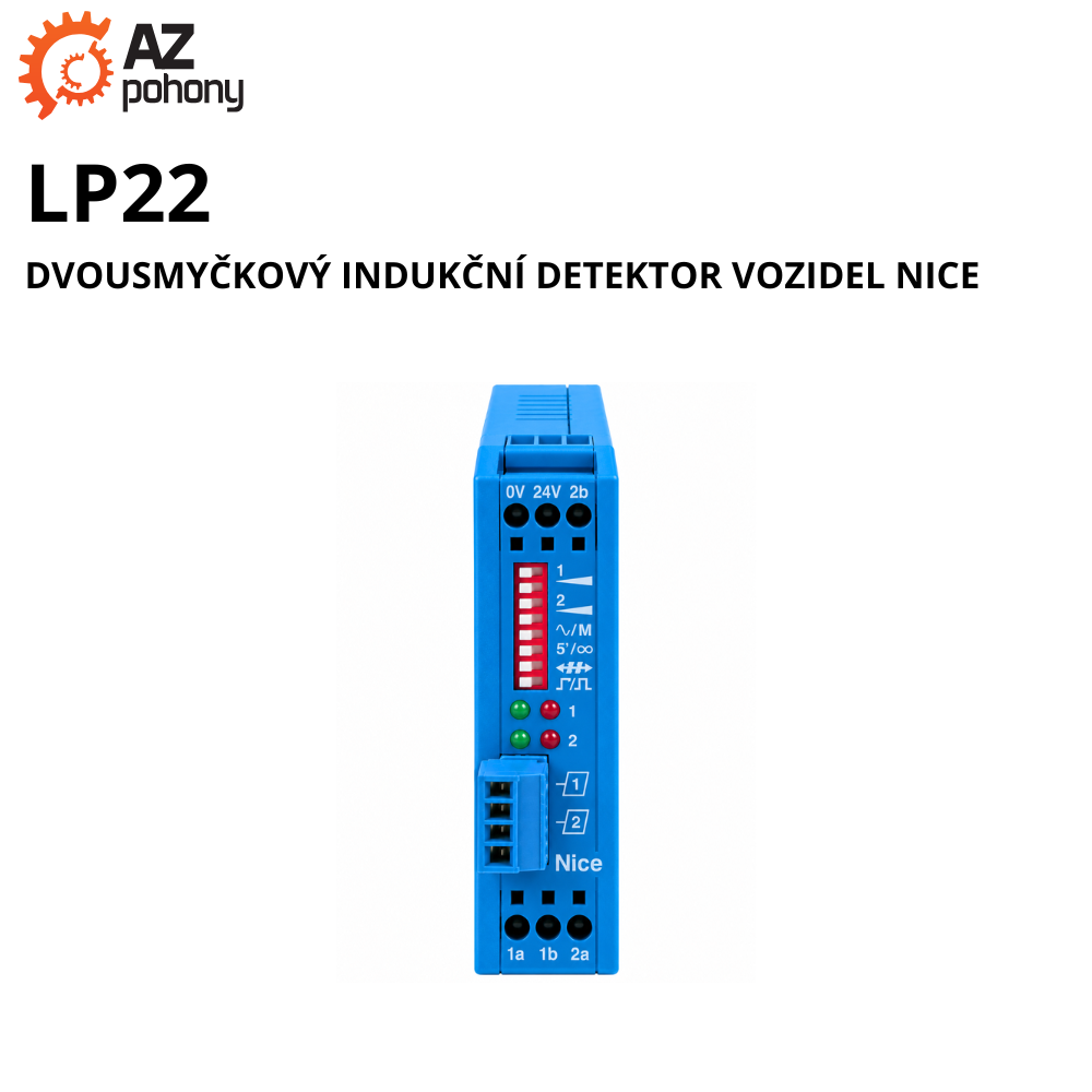 LP22 - dvousmyčkový indukční detektor vozidel Nice
