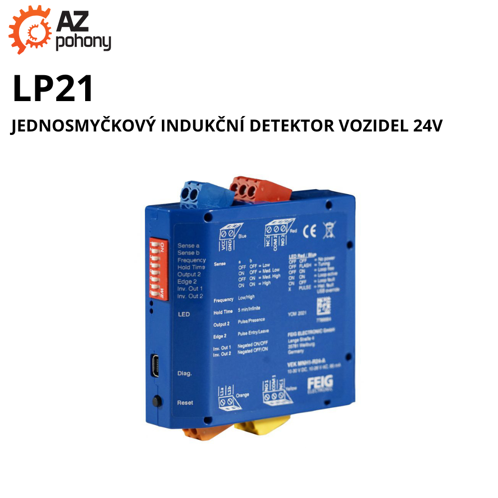LP21 - jednosmyčkový indukční detektor vozidel 24V