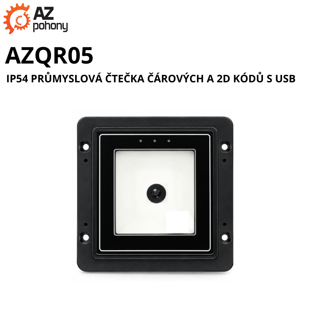 AZQR05 – IP54 průmyslová čtečka čárových a 2D kódů s USB
