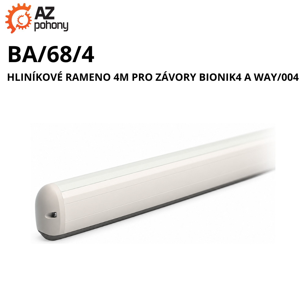 BA/68/4 - hliníkové rameno 4m pro závory BIONIK4 a WAY/004